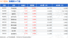 NFT板块7月16日跌033%华媒控股领跌主力资金净流出